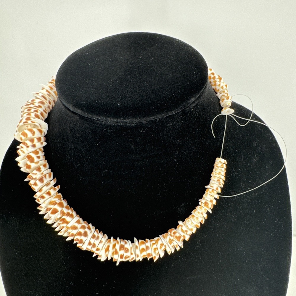 Tiger Cone Shell disc beads For Jewelry Making Pre Strung - Picture 6 of 6